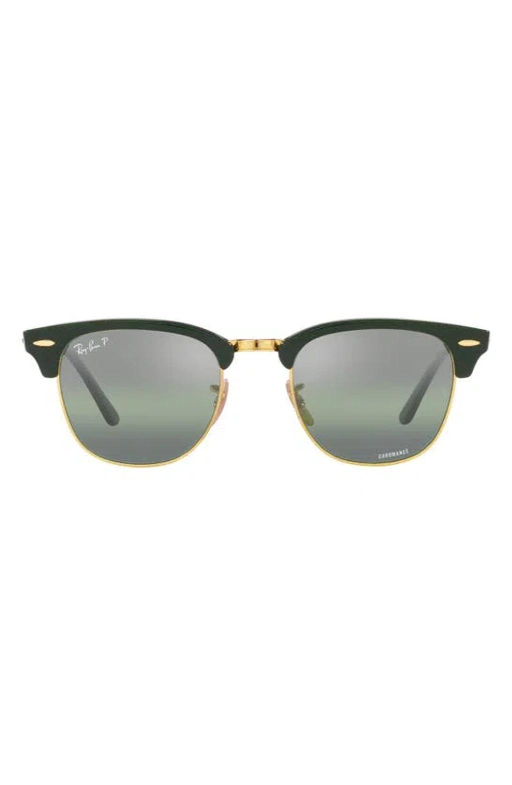 RAY BAN 55mm Square Clubmaster In Green Product Image