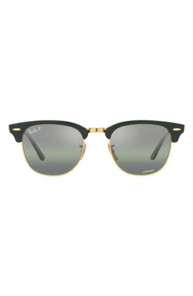 RAY BAN 55mm Square Clubmaster In Green Product Image