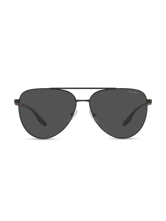 Mens New Triangle Acetate 54MM Geometric Sunglasses Product Image