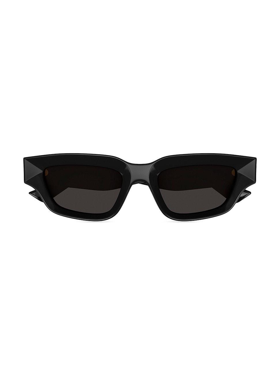 Mens Edgy 53MM Rectangular Sunglasses Product Image