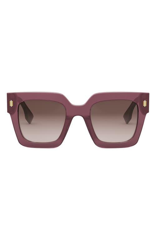 Fendi Roma 50mm Square Sunglasses Product Image