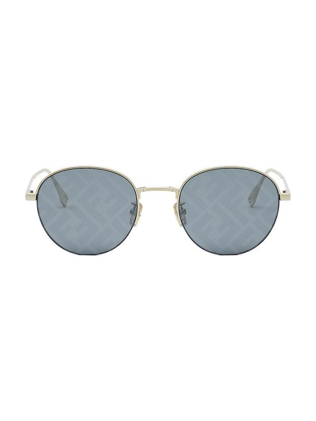 Mens Fendi Travel 52MM Round Sunglasses Product Image