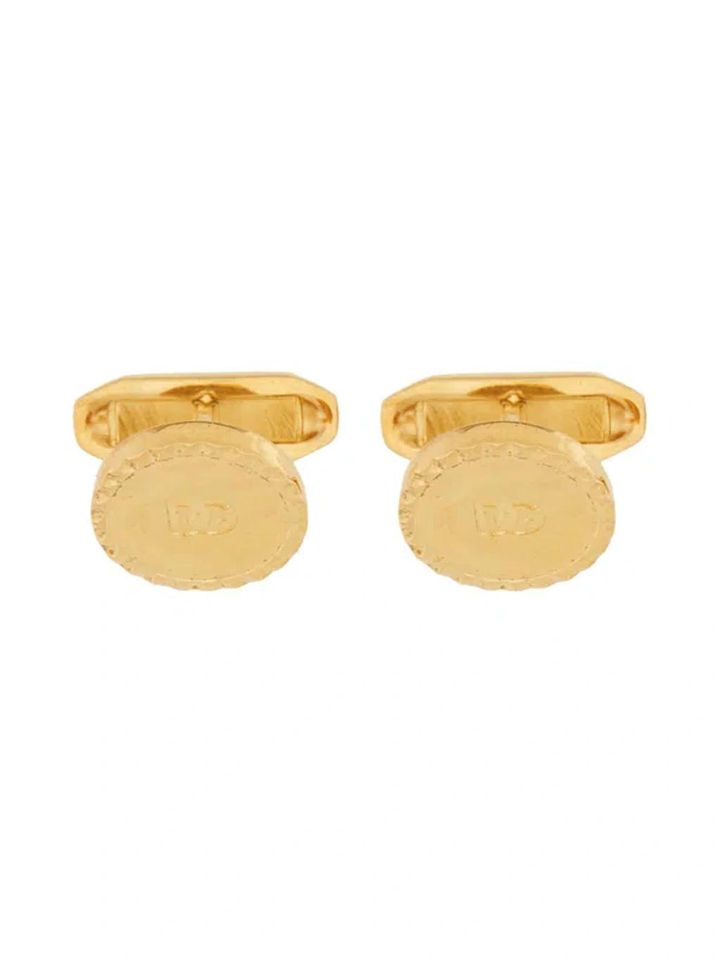 Cufflinks With Logo In Gold Product Image