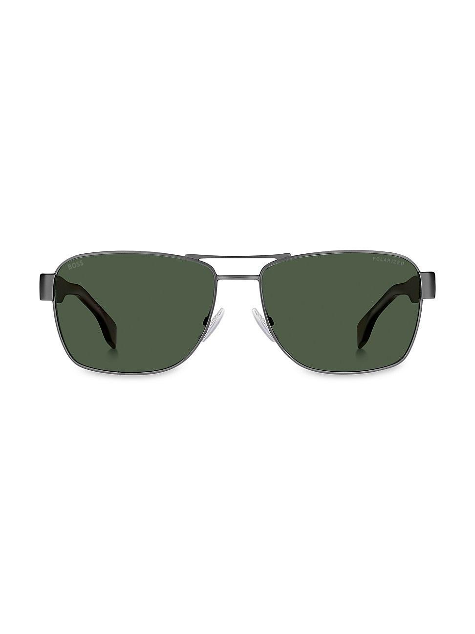 BOSS 60mm Polarized Rectangular Sunglasses Product Image