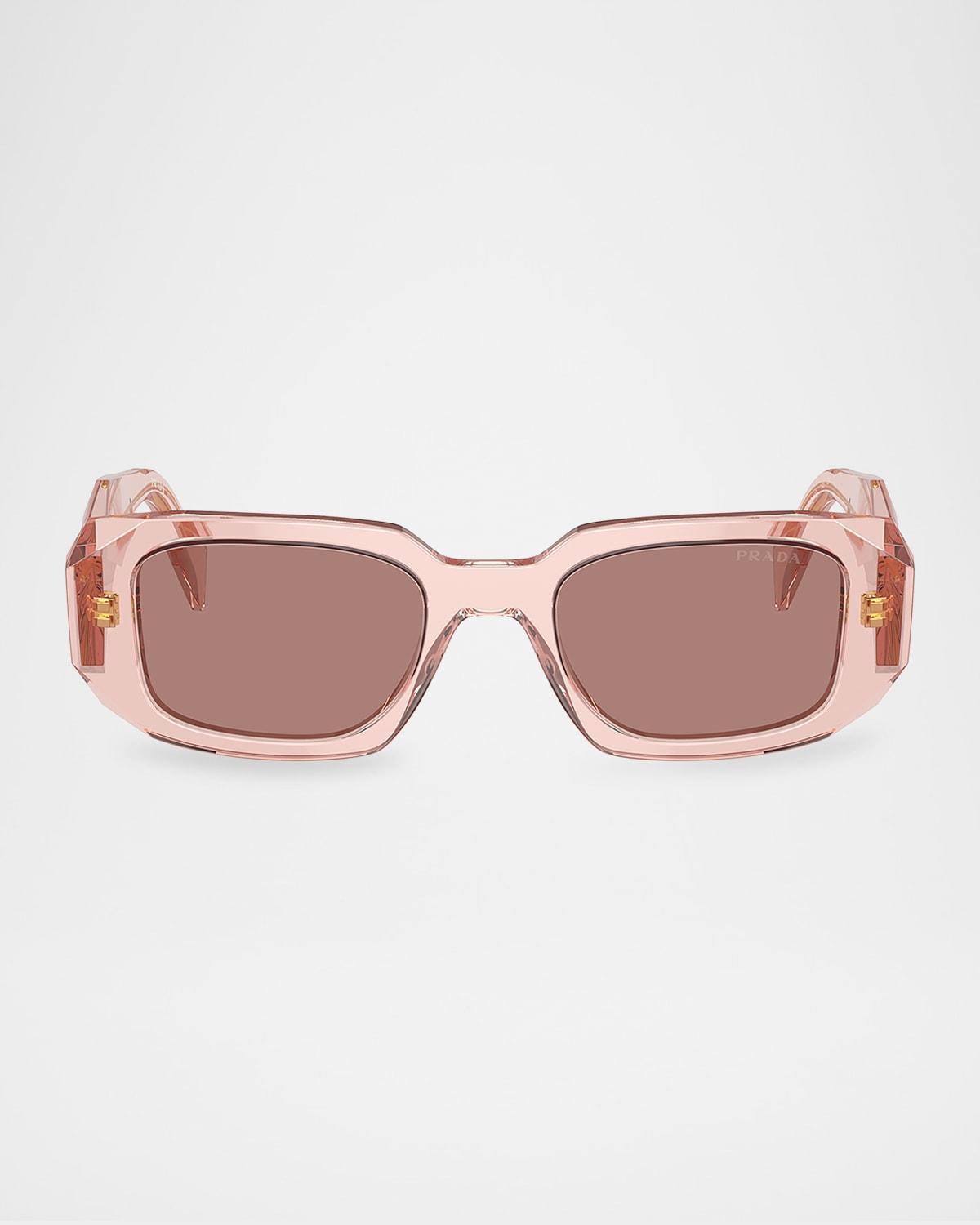 Geometric Rectangle Acetate Sunglasses Product Image