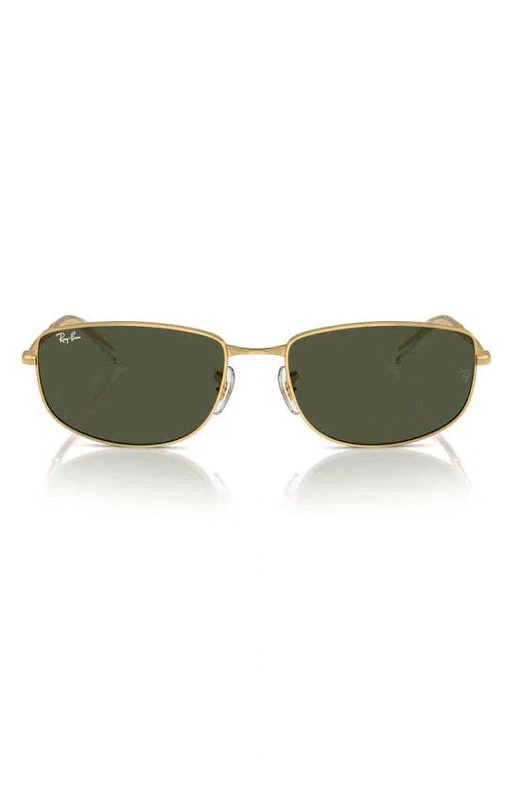 RAY BAN 56mm Irregular Sunglasses In Gold Flash Product Image