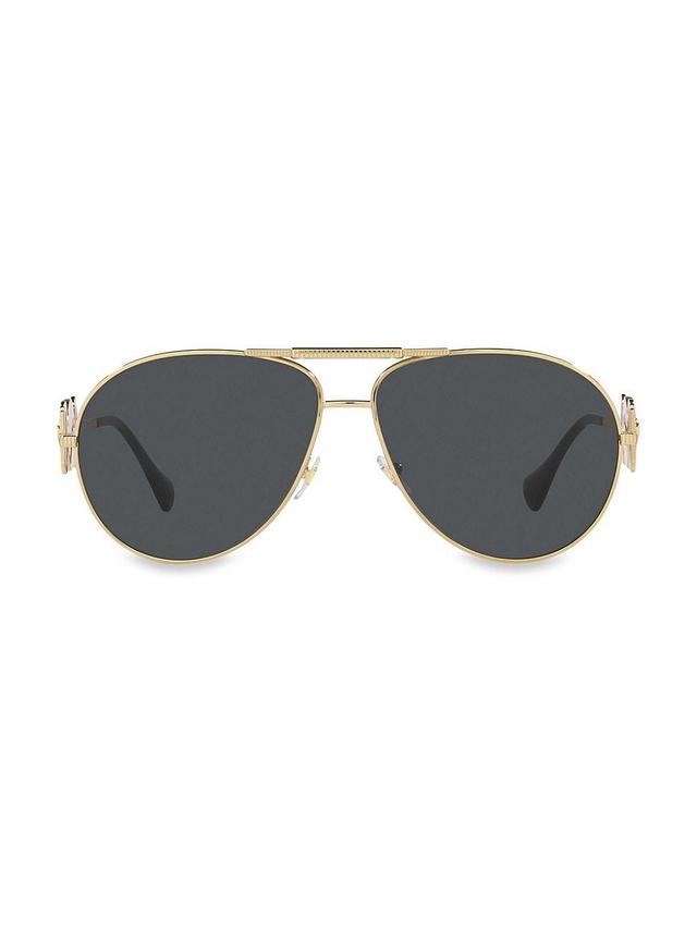 Mens 65MM Aviator Sunglasses Product Image