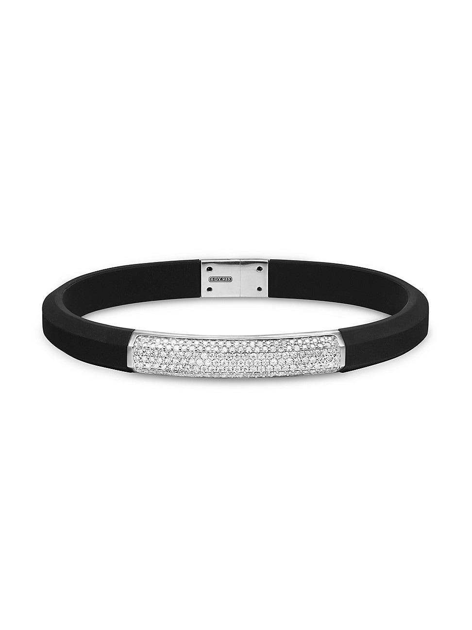 Mens Streamline ID Bracelet in Rubber Product Image