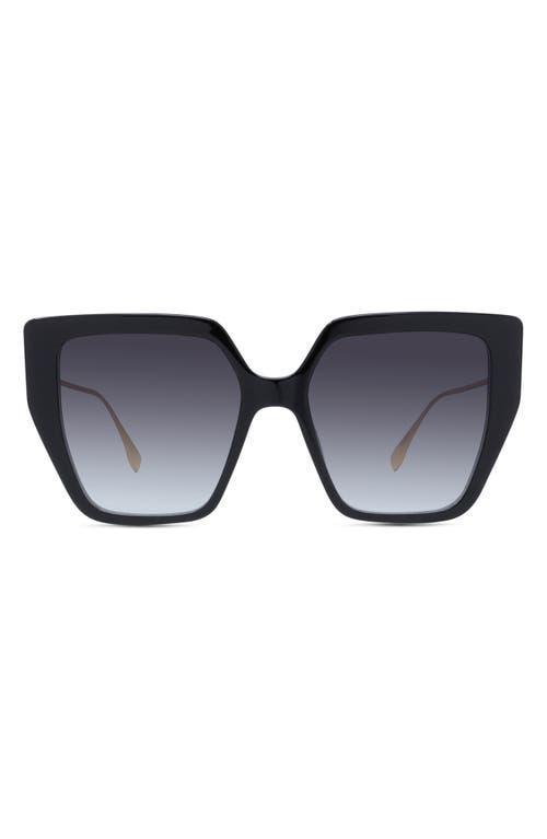 FENDI Womens Baguette 55mm Geometric Oversized Sunglasses Product Image