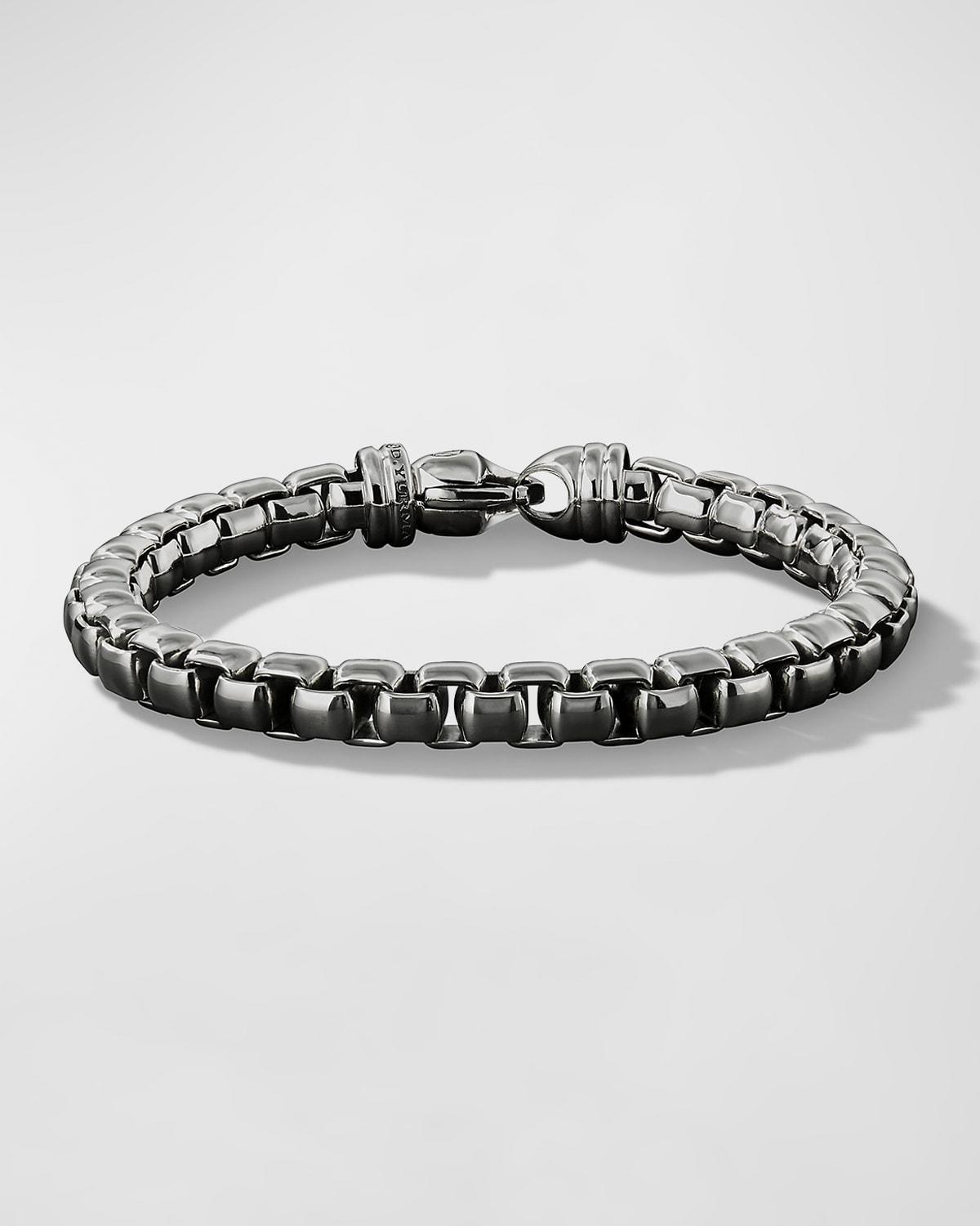 Mens Box Chain Bracelet in Sterling Silver Product Image