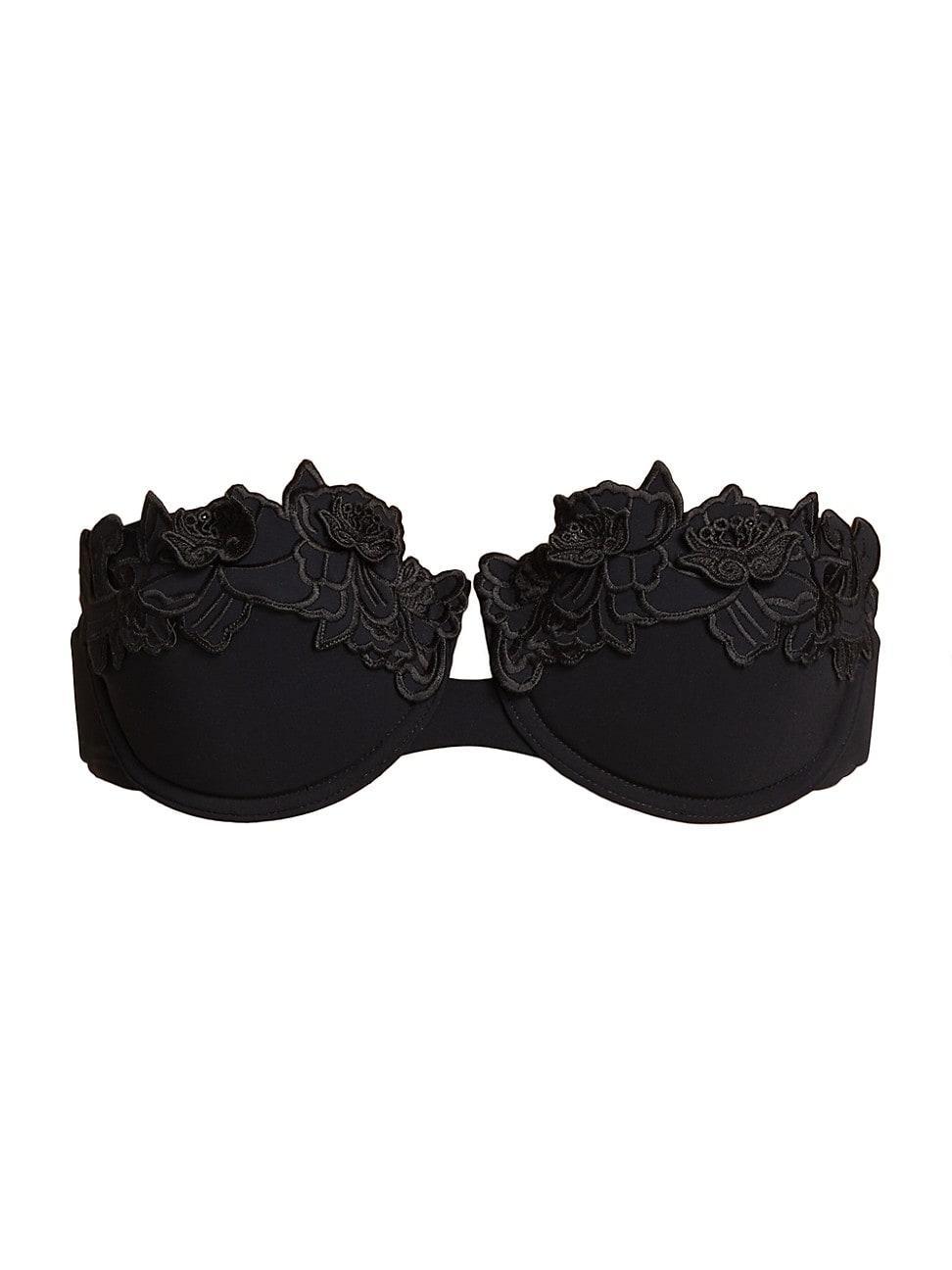 Womens Halliday Embroidered Bikini Top Product Image