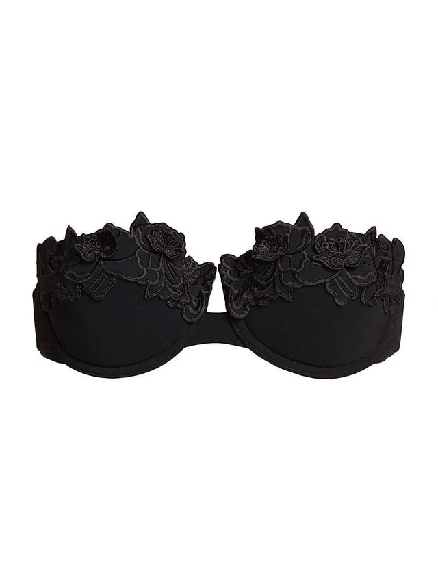 Womens Halliday Embroidered Bikini Top Product Image