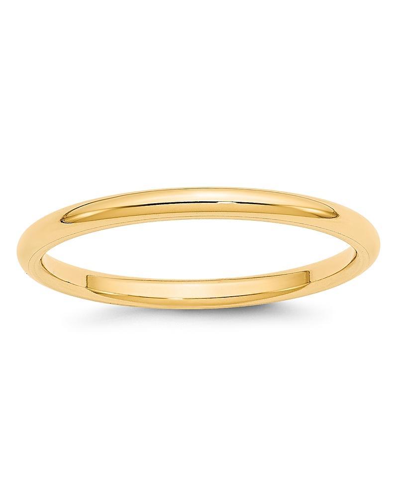 Bloomingdales Mens 2mm Comfort Fit Band Ring in 14K Yellow Gold - 100% Exclusive Product Image