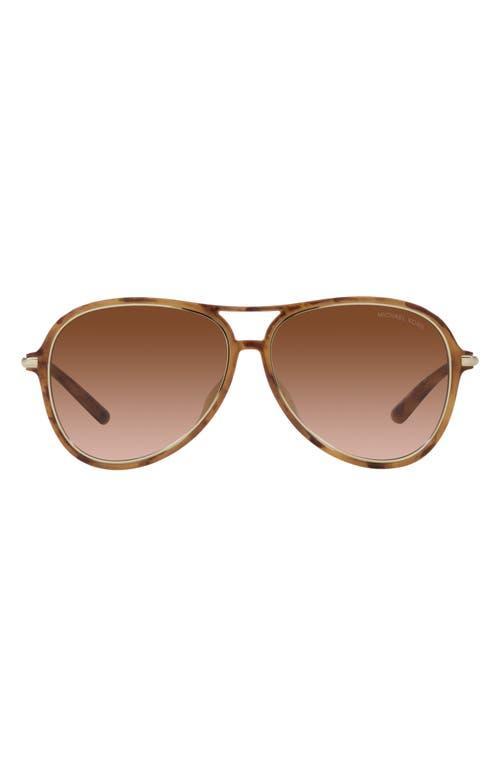 Michael Kors Breckenridge 58mm Gradient Aviator Sunglasses Product Image