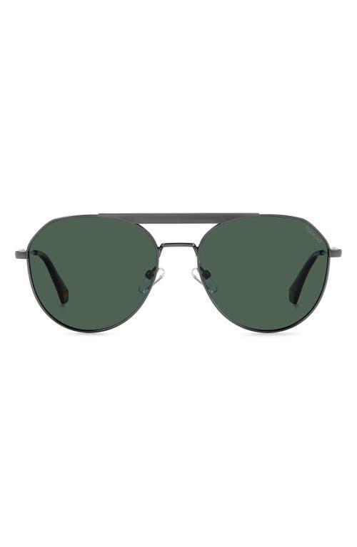 Polaroid 57mm Polarized Aviator Sunglasses Product Image