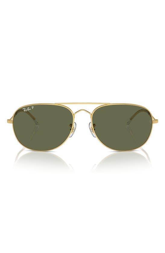 RAY BAN 56mm Irregular Sunglasses In Gold Flash Product Image