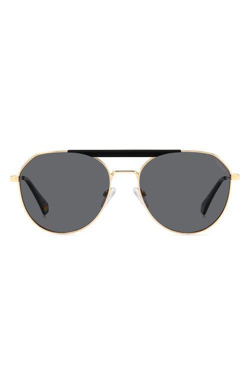 Polaroid 57mm Polarized Aviator Sunglasses Product Image