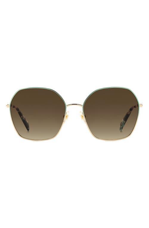 kate spade new york Womens Kenna Blue Round Sunglasses Product Image