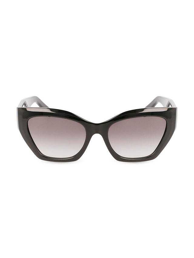 FERRAGAMO Gancini 54mm Rectangular Sunglasses Product Image