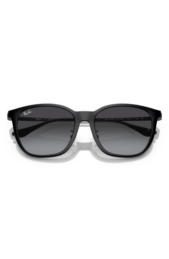 RAY BAN 55mm Gradient Square Sunglasses In Black Product Image