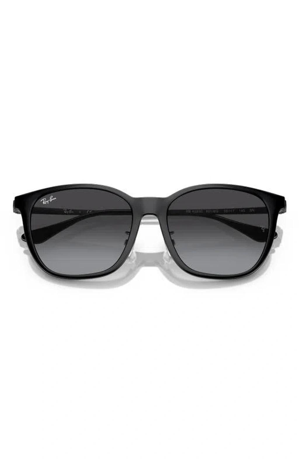 RAY BAN 55mm Gradient Square Sunglasses In Black Product Image