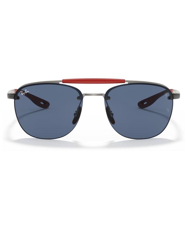 Ray-Ban Mens Sunglasses, RB3662M Scuderia Ferrari Collection 59 - MATTE GUNMETAL Product Image