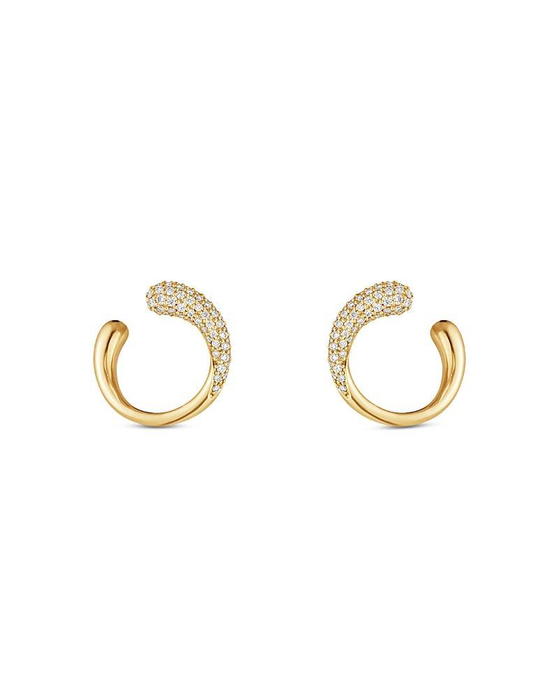 Womens Mercy 18K Gold & Diamond Pav Stud Earrings Product Image