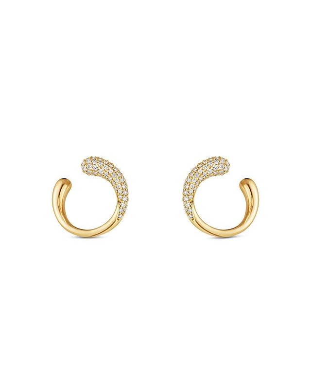 Womens Mercy 18K Gold & Diamond Pav Stud Earrings Product Image