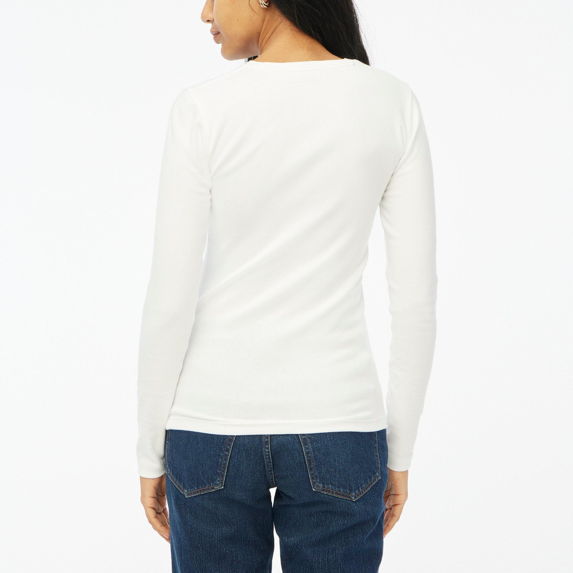 Long-sleeve ribbed everyday tee Product Image