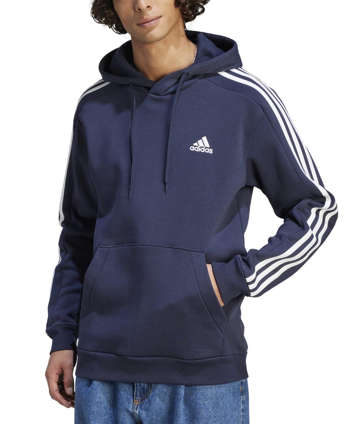 Big & Tall Mens adidas Essentials Fleece 3-Stripes Hoodie Product Image