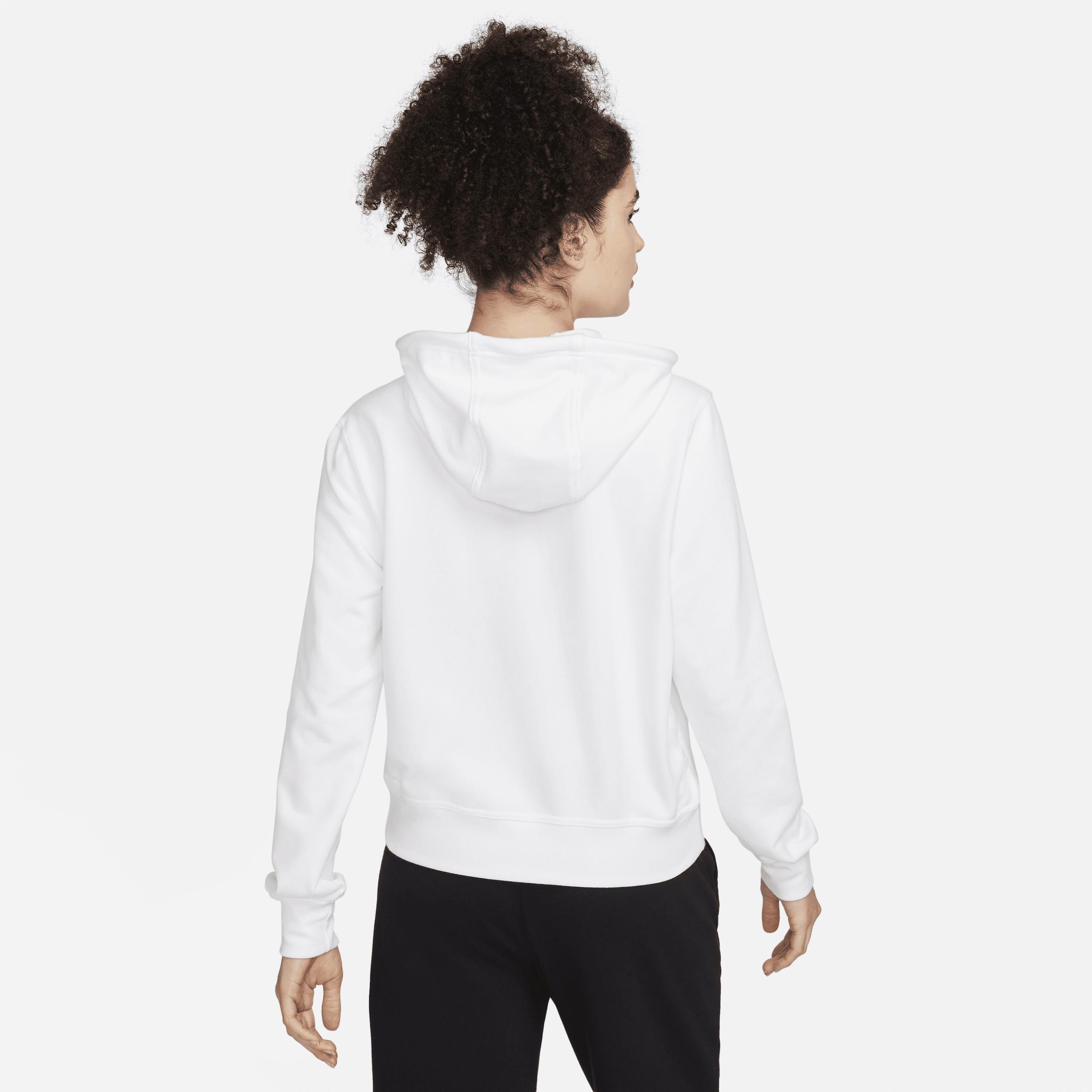 Womens Nike One Dri-FIT Full-Zip Hoodie White Product Image