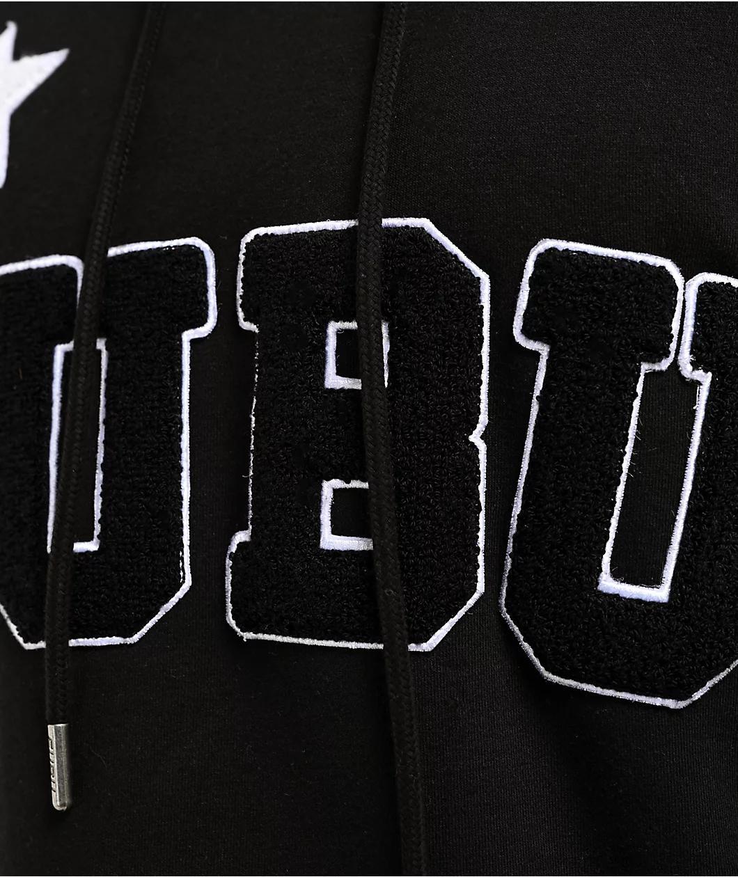 FUBU Chenille Logo Black Hoodie Product Image