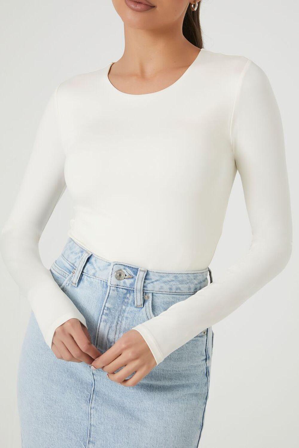 Contour Sculpt Long-Sleeve Bodysuit | Forever 21 Product Image