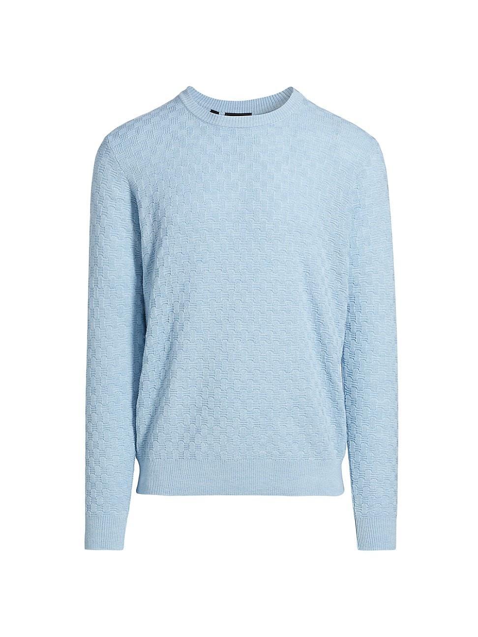 Mens COLLECTION Box Stitch Crewneck Sweater Product Image