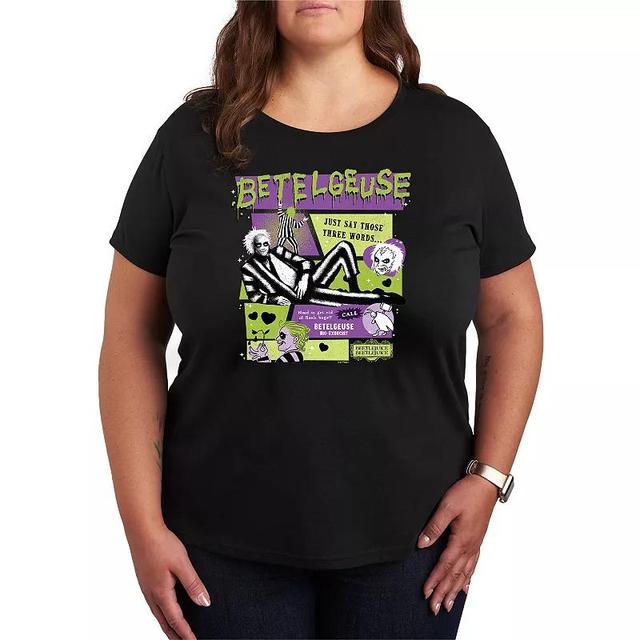 Plus Size Beetlejuice 2 Betelgeuse Graphic Tee, Womens Product Image