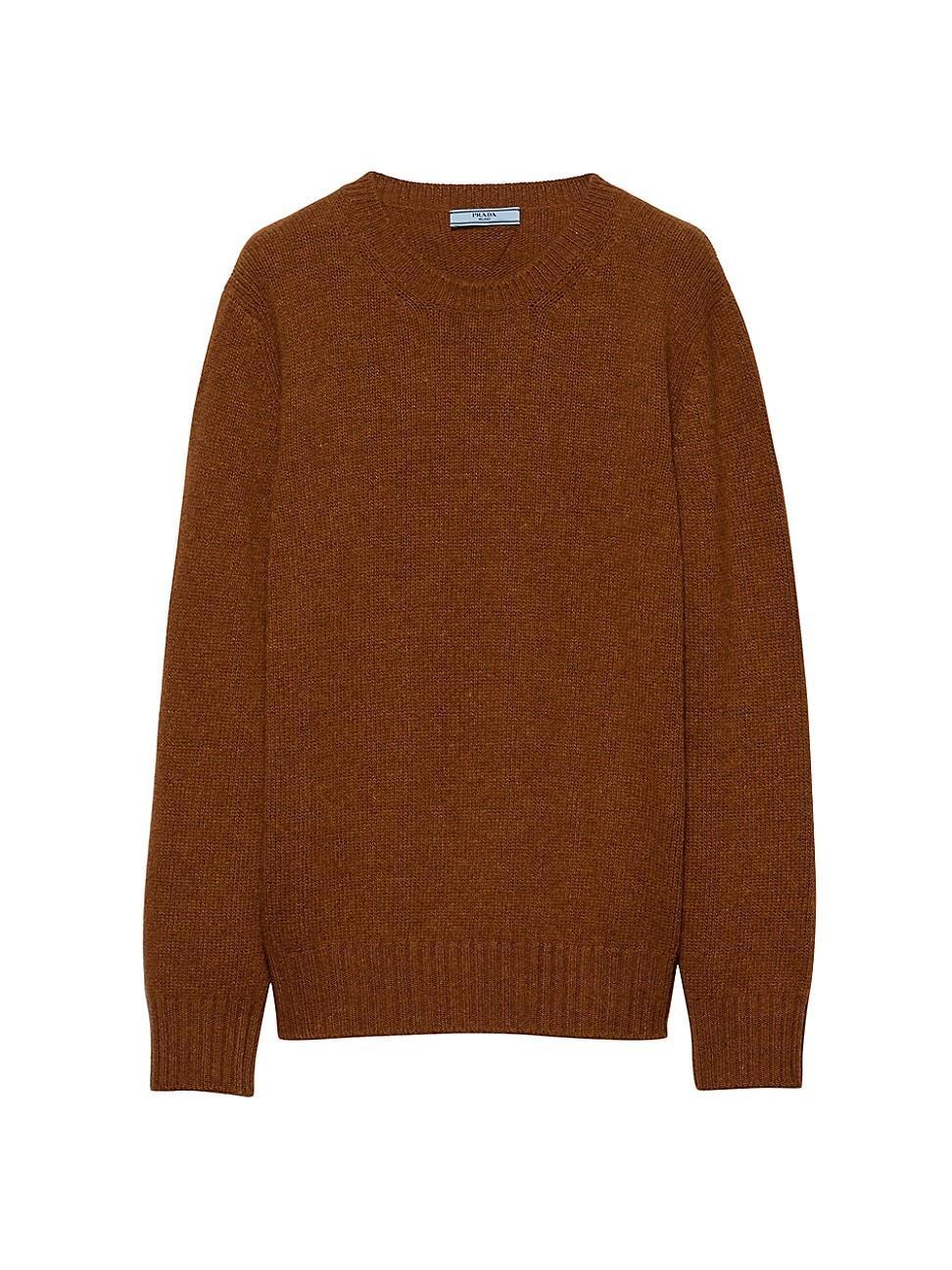 Womens Wool And Cashmere Crew-Neck Sweater Product Image