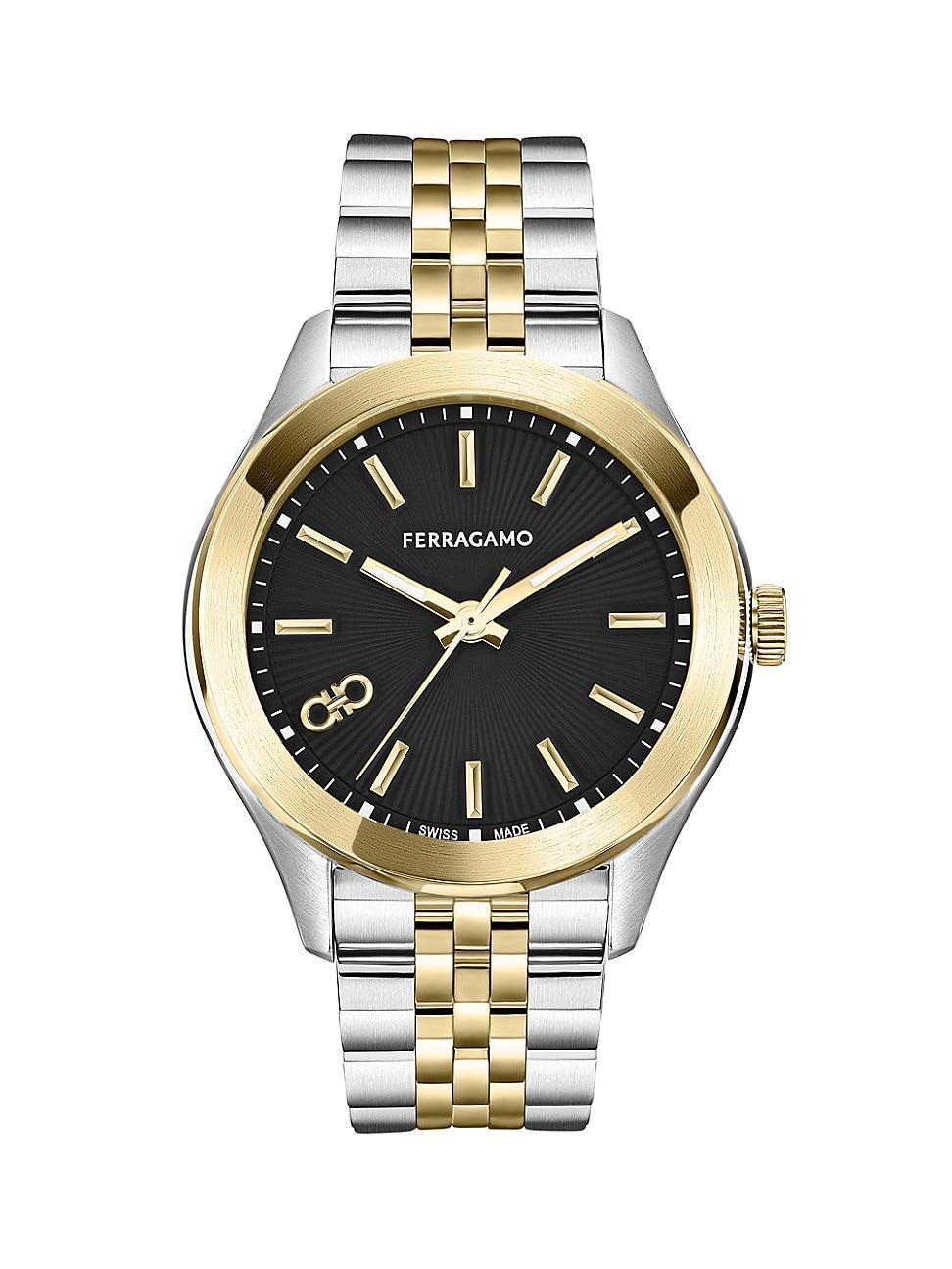 Ferragamo Womens Swiss Two-Tone Stainless Steel Bracelet Watch 38mm - Two Tone Product Image