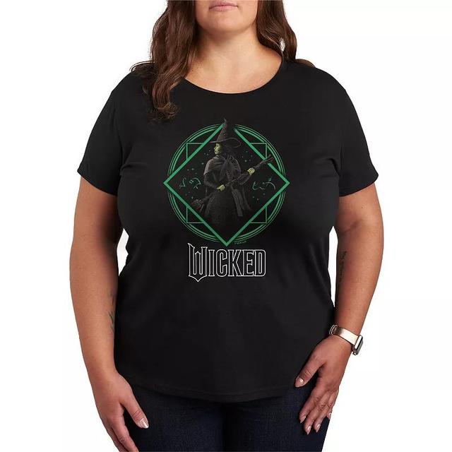 Plus Size Wicked Elphaba Portrait Graphic Tee, Womens Product Image