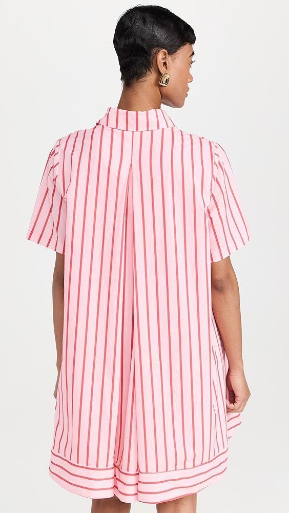 English Factory Stripe A-line Shirt Dress | Shopbop Product Image