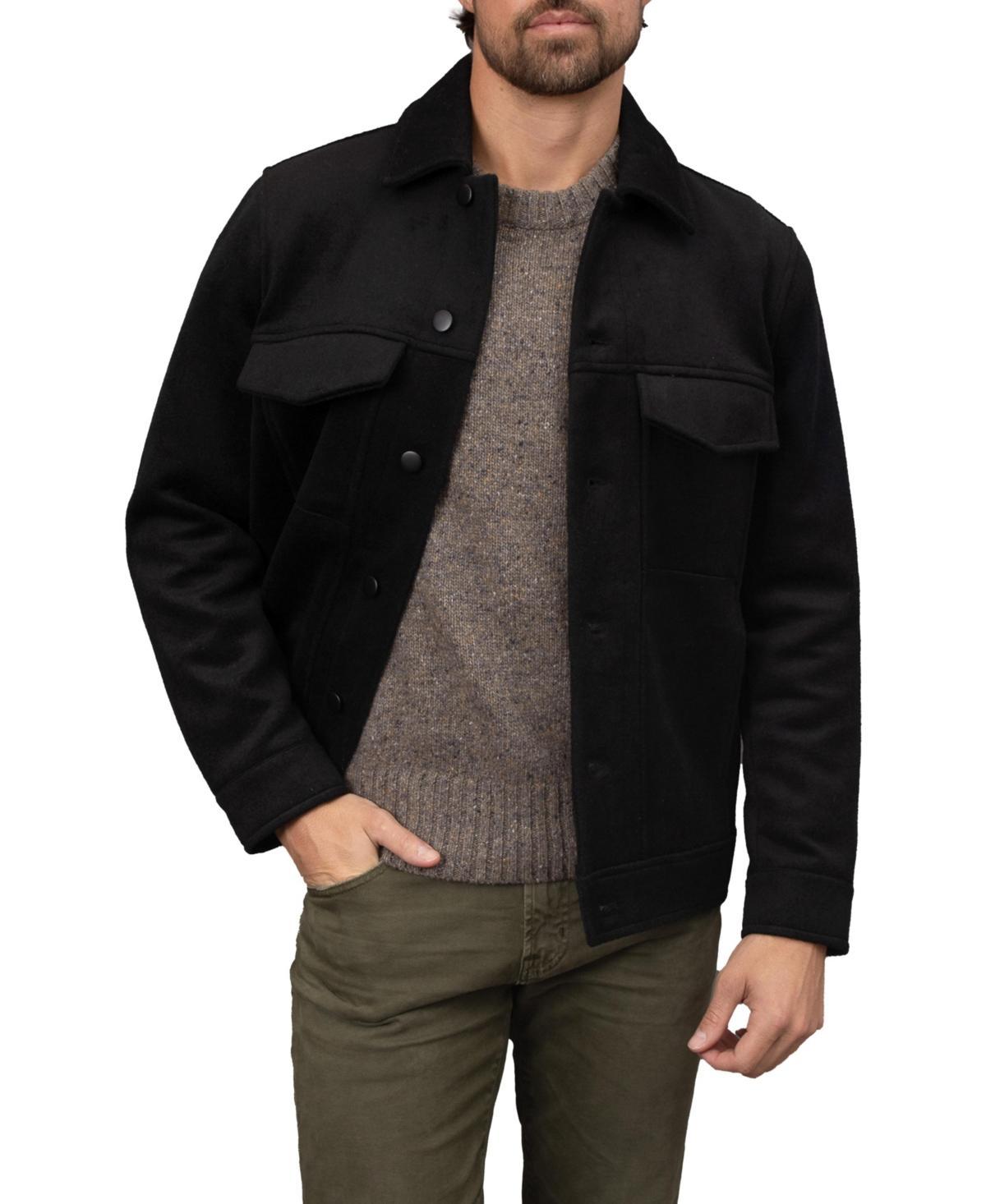 Bagatelle Homme Mens Wool Blend Double Face Trucker Jacket Product Image