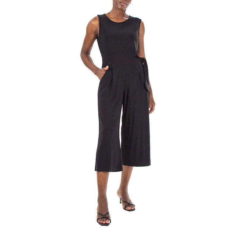 Womens Nina Leonard Sleeveless Culotte Jumpsuit Product Image