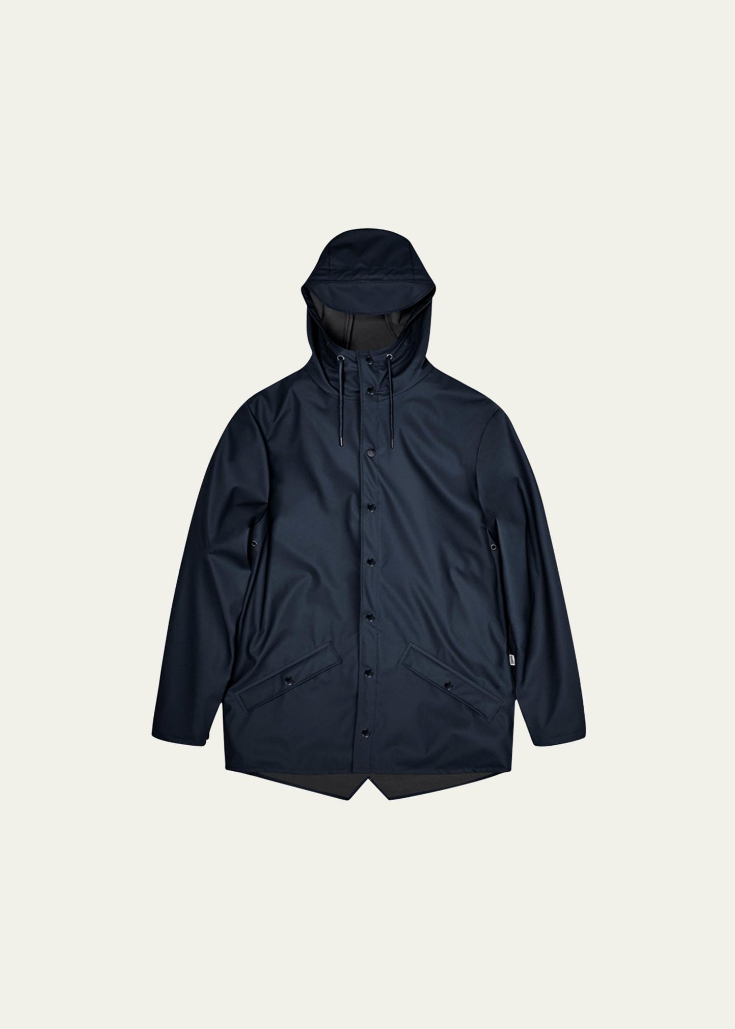 Rains Mens Lightweight Hooded Waterproof Rain Jacket Product Image