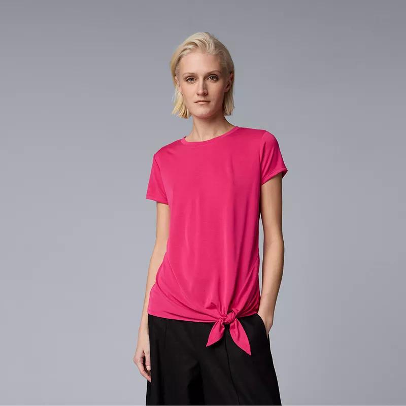 Womens Simply Vera Vera Wang Side Tie Tee Product Image