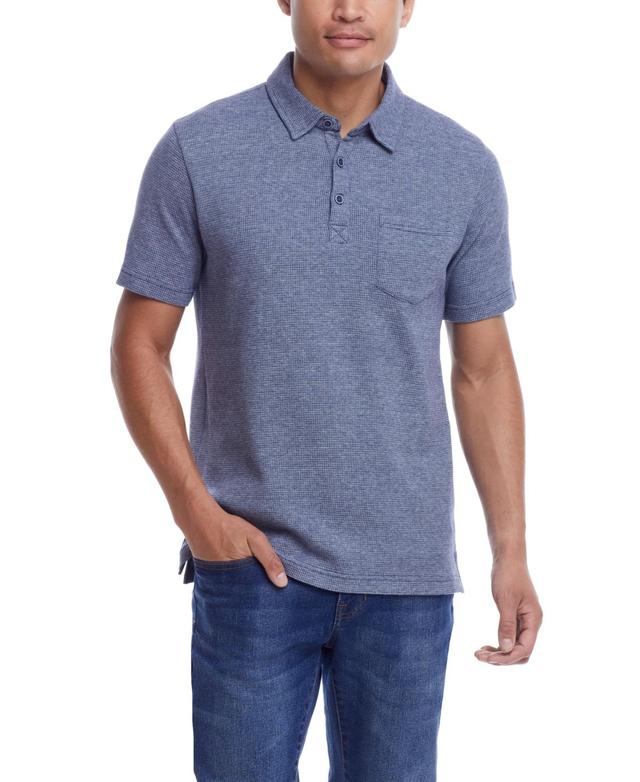 Weatherproof Vintage Mens Short Sleeve Waffle Polo Shirt Product Image