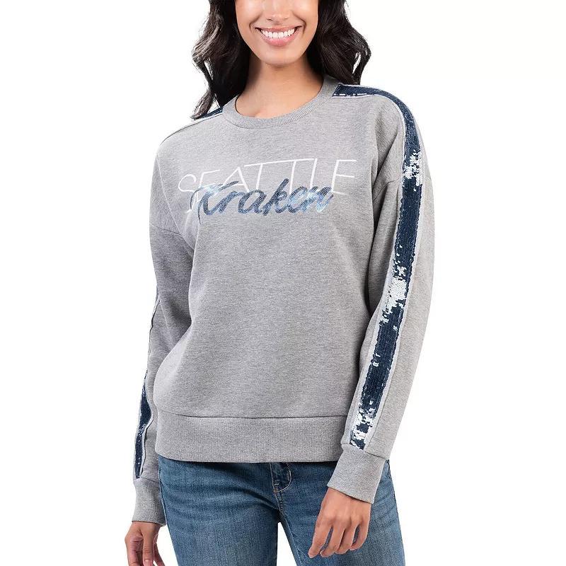 Womens G-III 4Her by Carl Banks Gray Seattle Kraken Penalty Box Pullover Sweatshirt Product Image