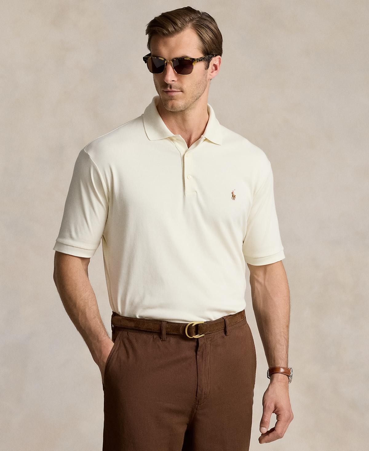 Polo Ralph Lauren Big  Tall Classic Fit Soft Cotton Multi-Colored Pony Polo Shirt Product Image