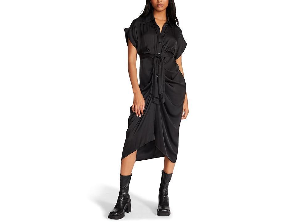 Steve Madden Tori Tie Waist Midi Shirtdress Product Image