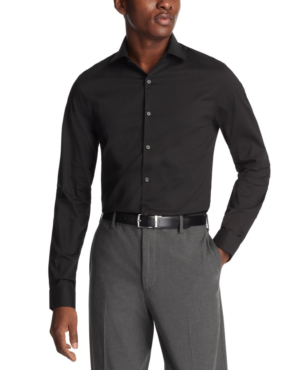 Kenneth Cole Reaction Mens Slim-Fit Flex Stretch Dress Shirt Product Image