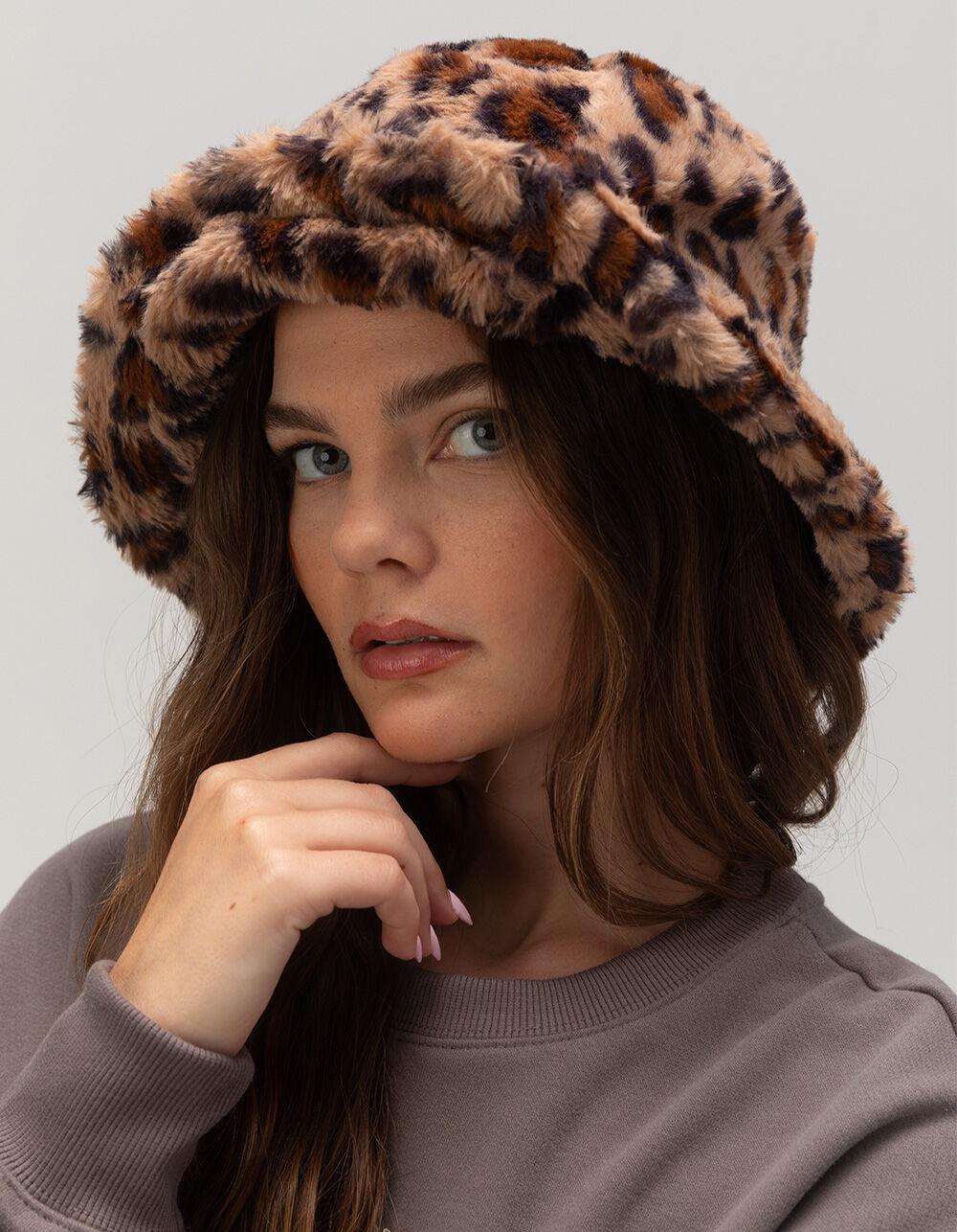 Leopard Fur Womens Bucket Hat Product Image