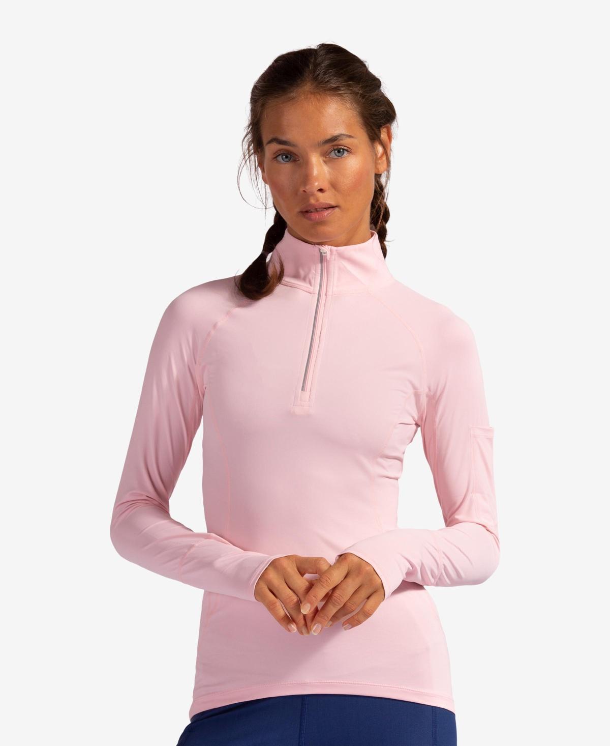 BloqUV Womens Upf 50+ Sun Protective Mock Zip Top Product Image